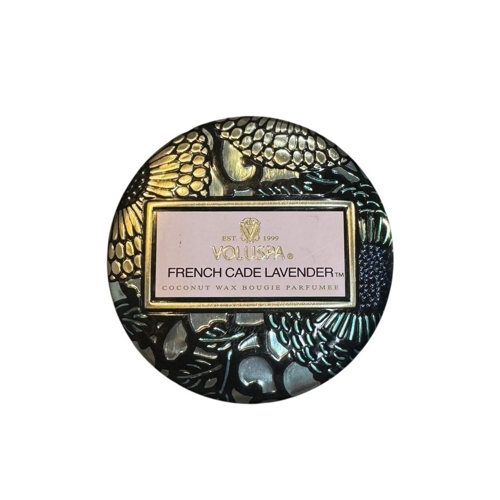 4/$40 Voluspa French Cade Lavender Coconut Wax Scented Candle